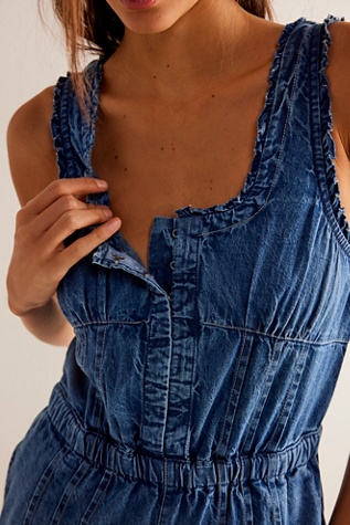 We The Free Lucile Jumpsuit at Free People in Reminiscence, Size: Large