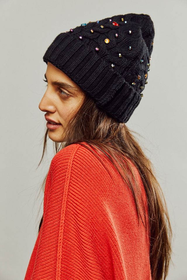 Crystal Candy Embellished Beanie | Free People