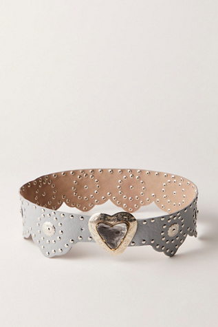 Wildheart Studded Belt at Free People in Storm, Size: S/M