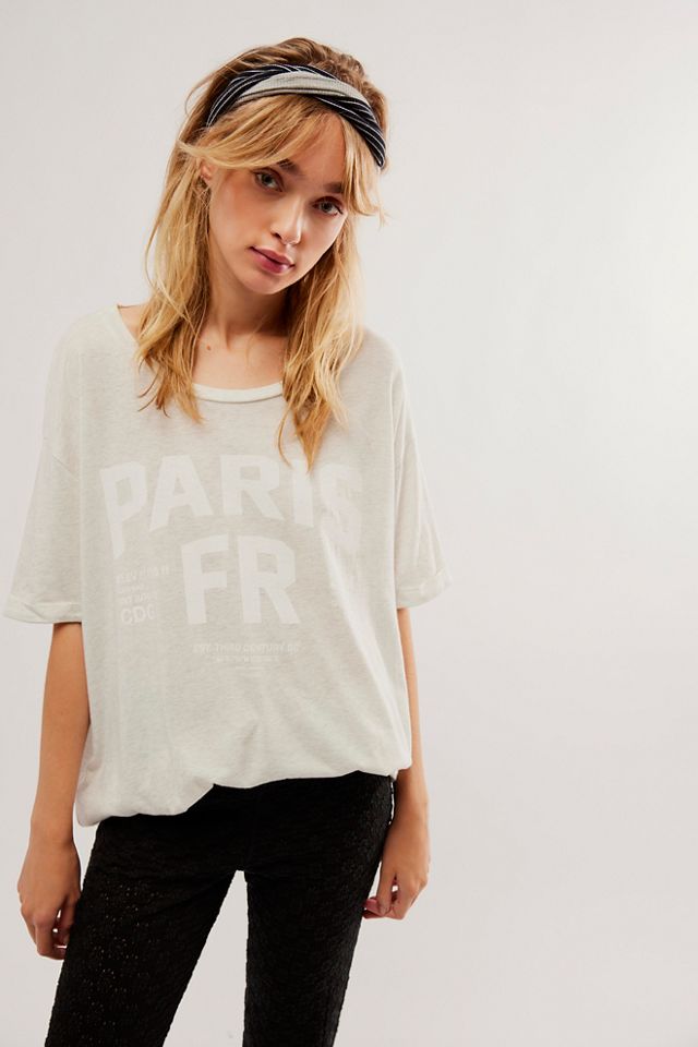 (取寄) フリーピープル レディース パリス ティー Free People women Paris Tee Grey Women's Free People Paris Tee | Zappos.com