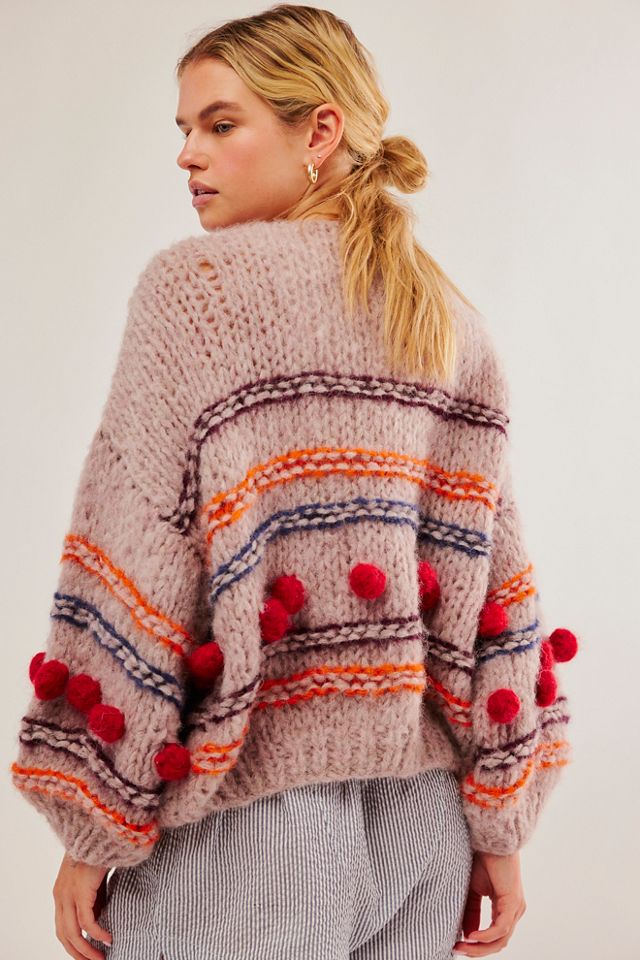 Maiami Alpaca Big Bomber Bobbles Cardigan