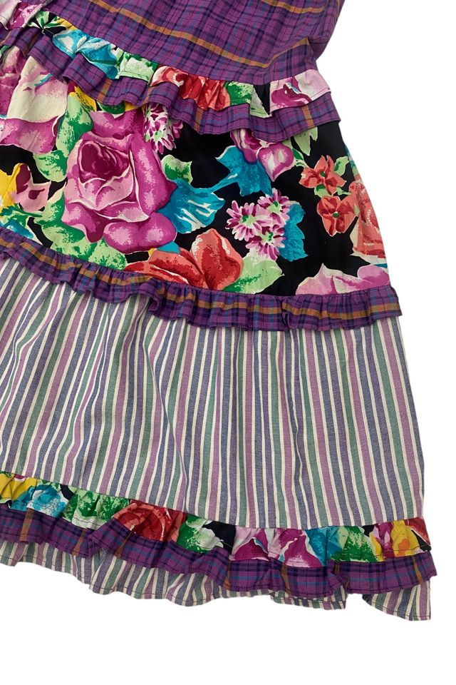1980s Vintage Floral Rayon Tiered Skirt Selected by BusyLady Baca & The Goods #1
