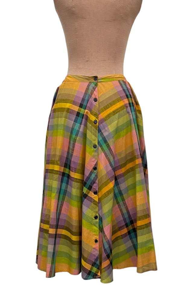 1970s Vintage Sunbow Plaid Skirt Selected by BusyLady Baca & The