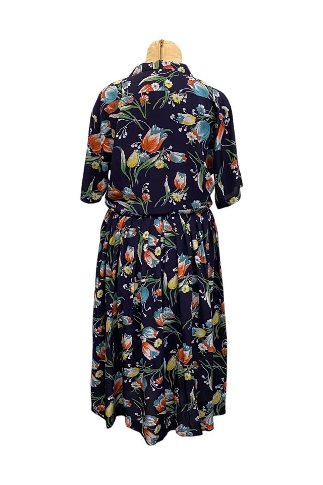 1980s Vintage ESPRIT Floral Rayon Dress Selected by BusyLady Baca & The Goods #3