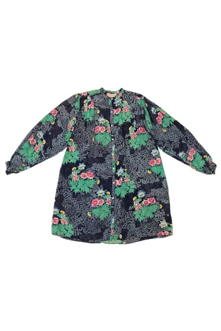 1980s Vintage Moonlight Floral Blouse Selected by BusyLady Baca & The Goods