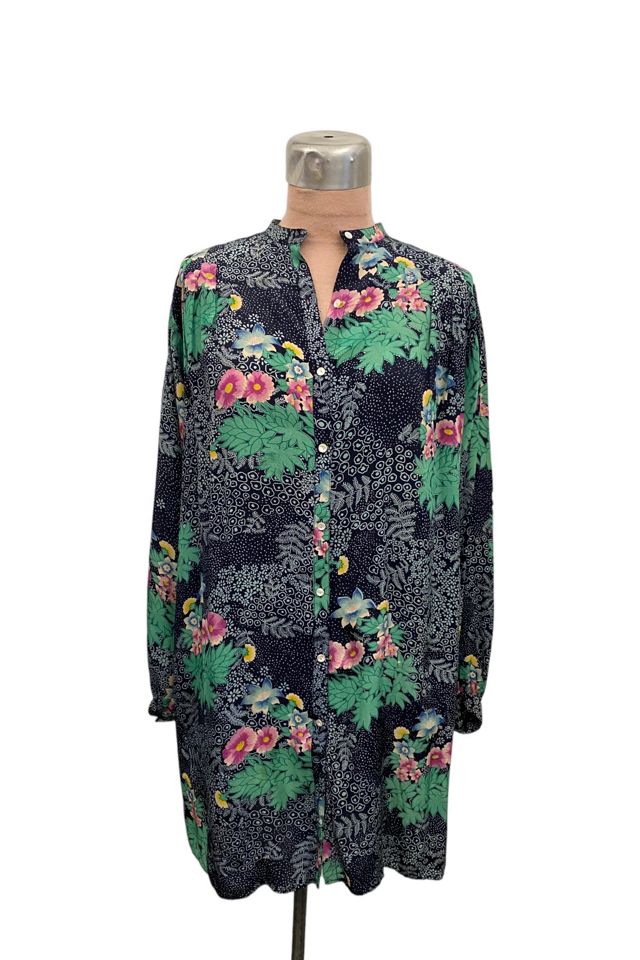 1980s Vintage Moonlight Floral Blouse Selected by BusyLady Baca