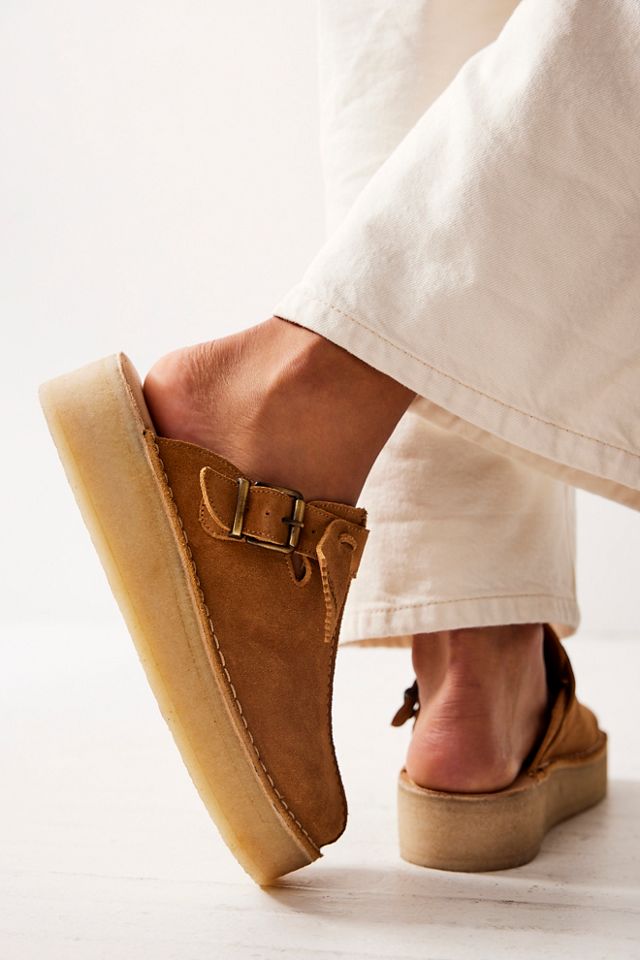 Clarks Trek Wedge Mules | Free People