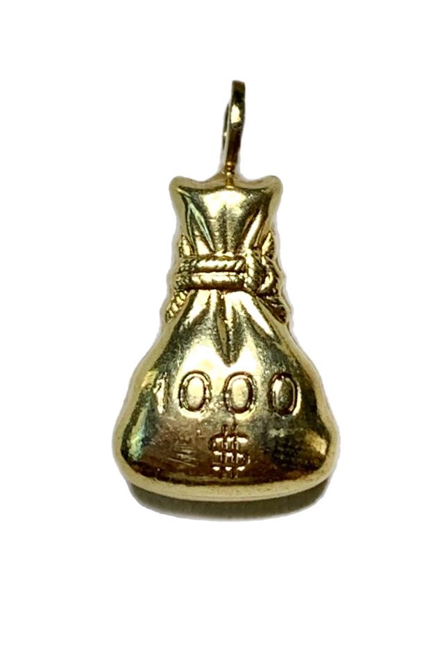 Money bag charm online gold