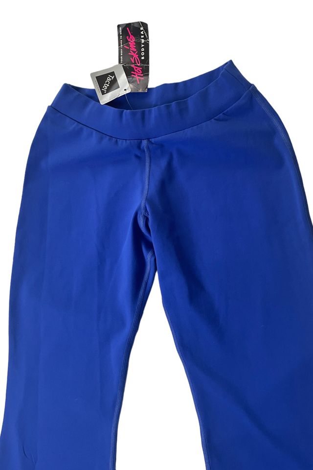 Nineties Royal Blue Bellbottom Workout Pants Selected By Ankh By