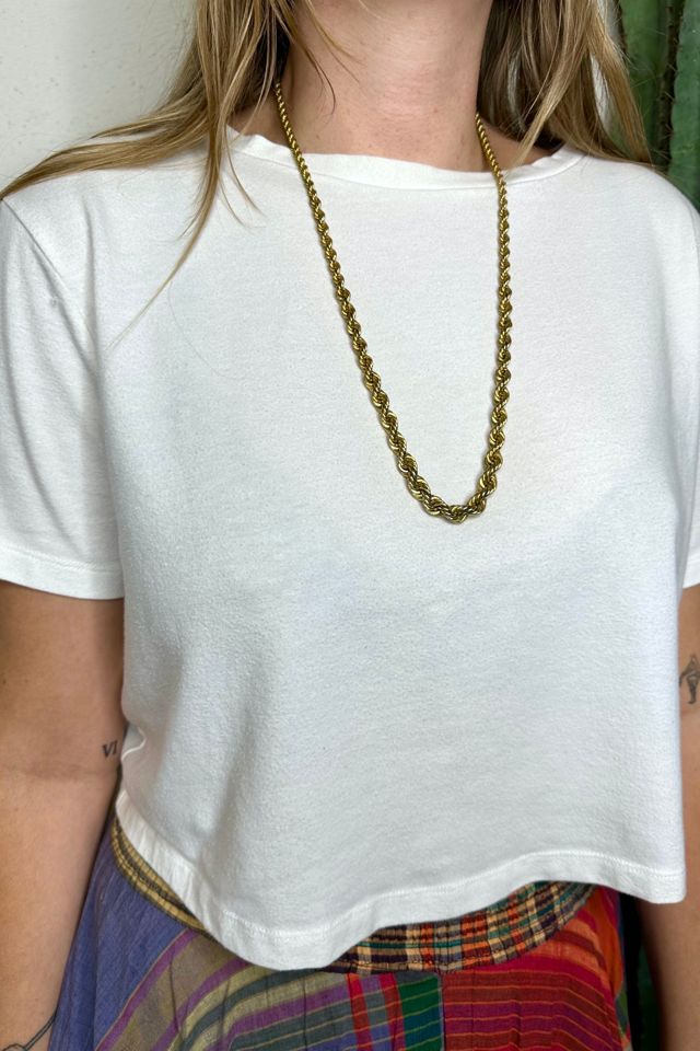 90's gold hot sale rope chain