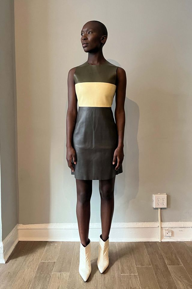 Celine leather clearance dress