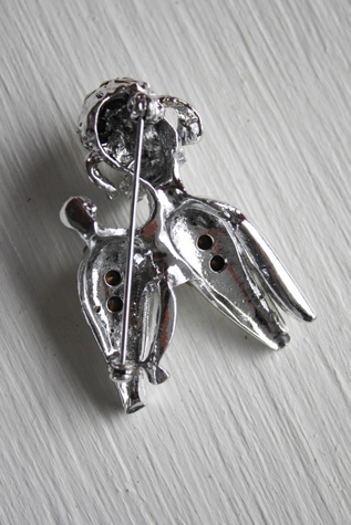 Женские броши Moons + Junes Vintage Rhinestone Poodle Pin Selected, цвет: Разноцветный — фото 3