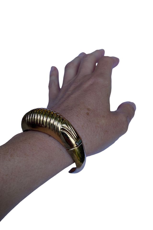 Vintage Mid-Century Hinged Cuff Bracelet Selected by SharpLilTeeth #2
