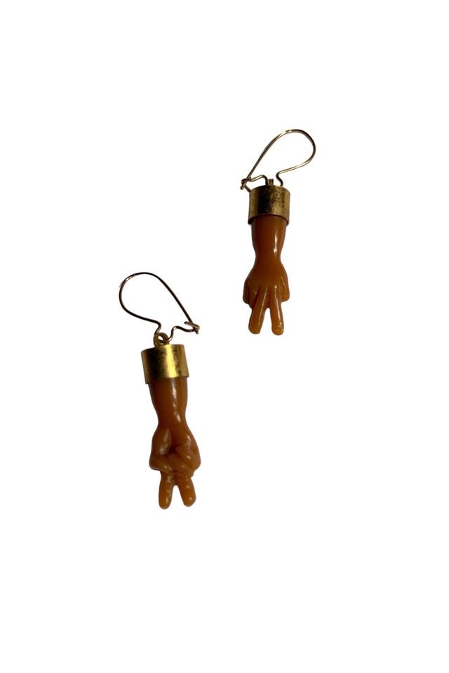 Vintage 1960s Hand Earrings Selected by SharpLilTeeth #1