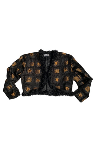 Vintage 1990s Cropped Celestial Jacket Selected by SharpLilTeeth