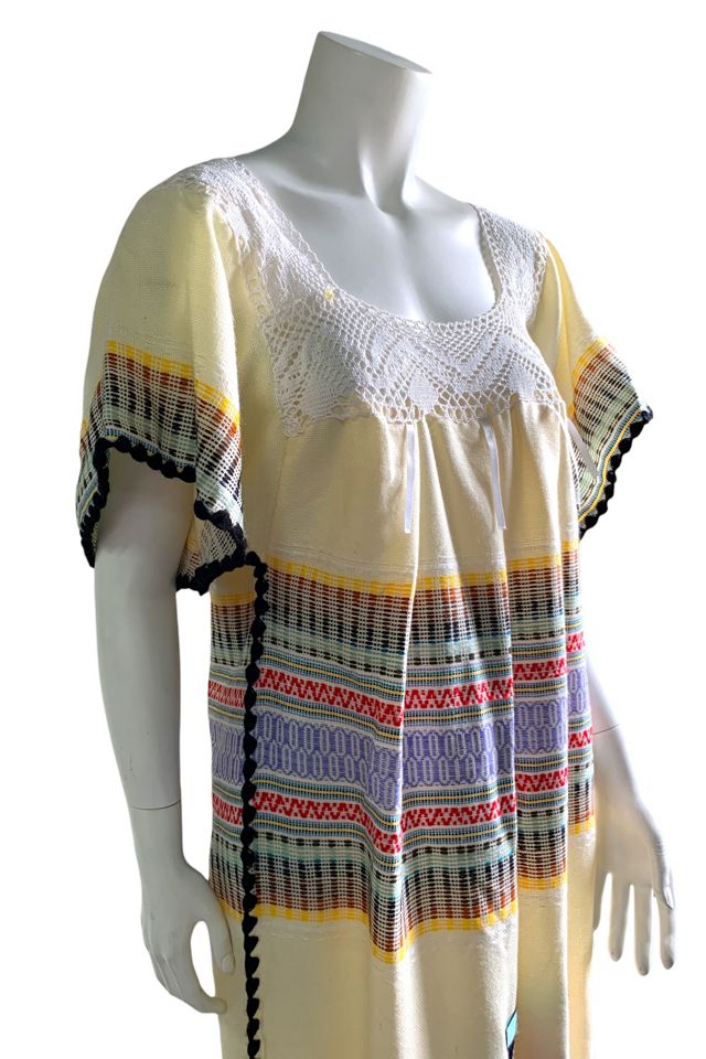 Vintage 1970s Woven Maxi Dress Selected by SharpLilTeeth #3