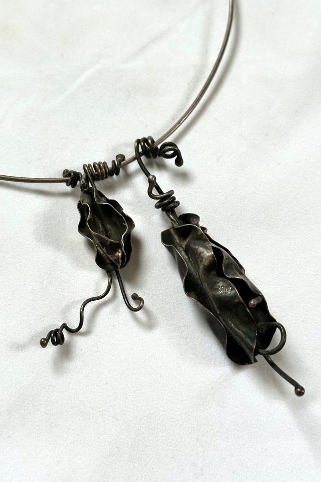 1960s Brutalist Choker with Artisan Pendant Selected by Cherry #2