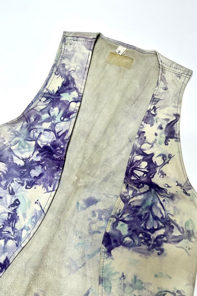 Deadstock 1960s Indigo Dyed Leather Vest Selected by Cherry #1