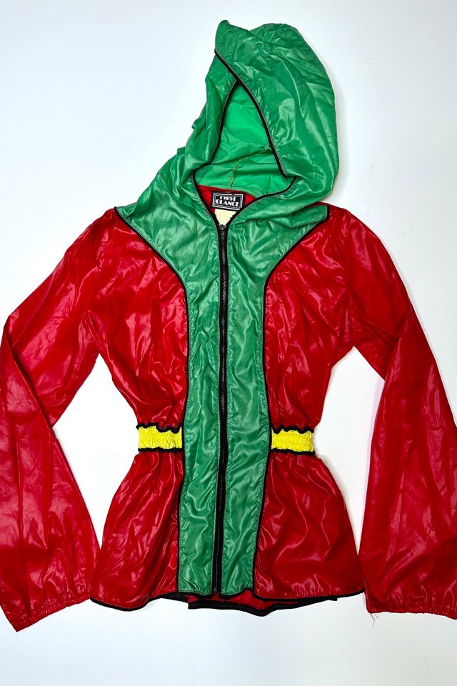 1970s Color Block Nylon Hood Windbreaker Selected by Cherry