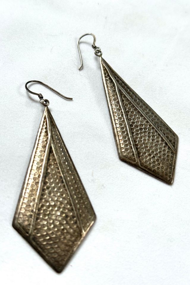 1970s Southwestern Plate Earrings Selected by Cherry #1