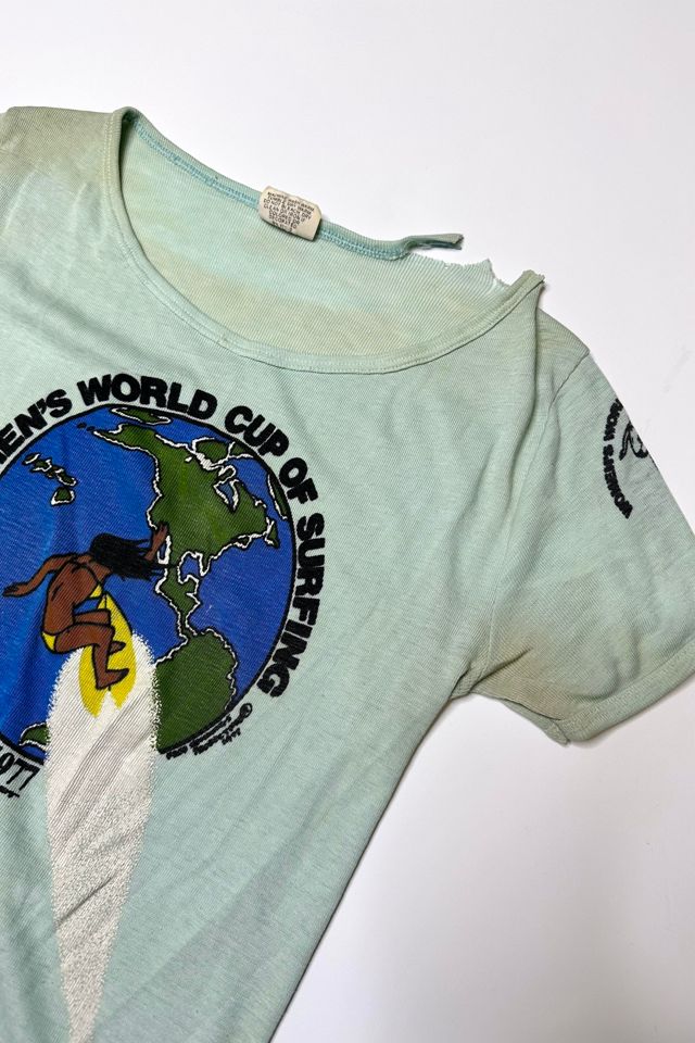 Thrashed 1977 Women's World Cup of Surfing Tee Selected by Cherry #2