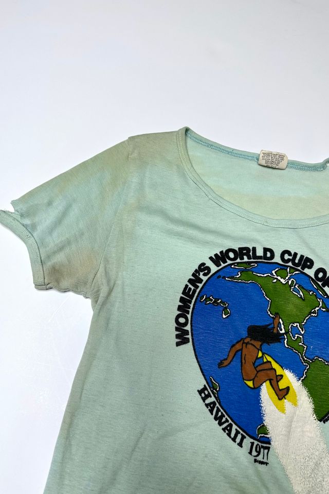 Thrashed 1977 Women's World Cup of Surfing Tee Selected by Cherry #3