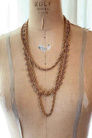 Vintage 1950's Crown Trifari Multi Chain Necklace Selected by FernMercantile