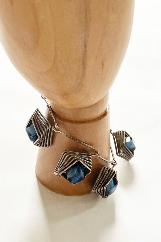 Vintage Modernist Wire Bracelet Selected by FernMercantile #1