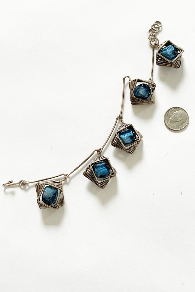 Vintage Modernist Wire Bracelet Selected by FernMercantile #2