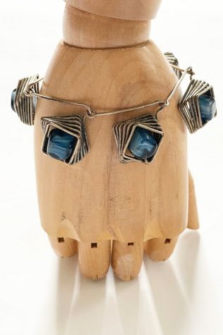 Vintage Modernist Wire Bracelet Selected by FernMercantile