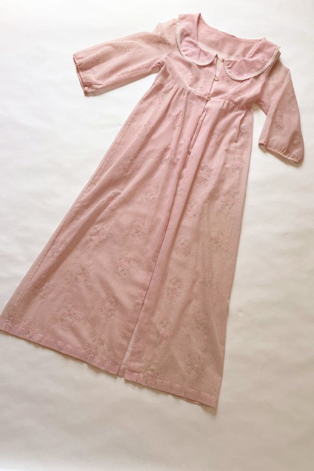 Vintage Pink Swiss Dot Robe Duster Selected by FernMercantile | Free People