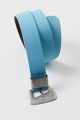 Siggy Leather Belt by FP Collection at Free People in Capri, Size: S/M