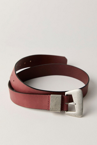 Siggy Leather Belt by FP Collection at Free People in Oxblood, Size: XS/S