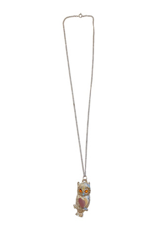 1970s Vintage Owl Heart Necklace Selected by BusyLady Baca & The Goods