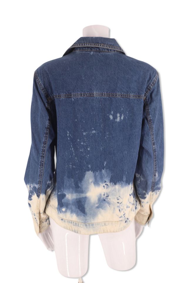 Y2K Bleach Dyed Denim Jacket Selected By Ritual Vintage #2