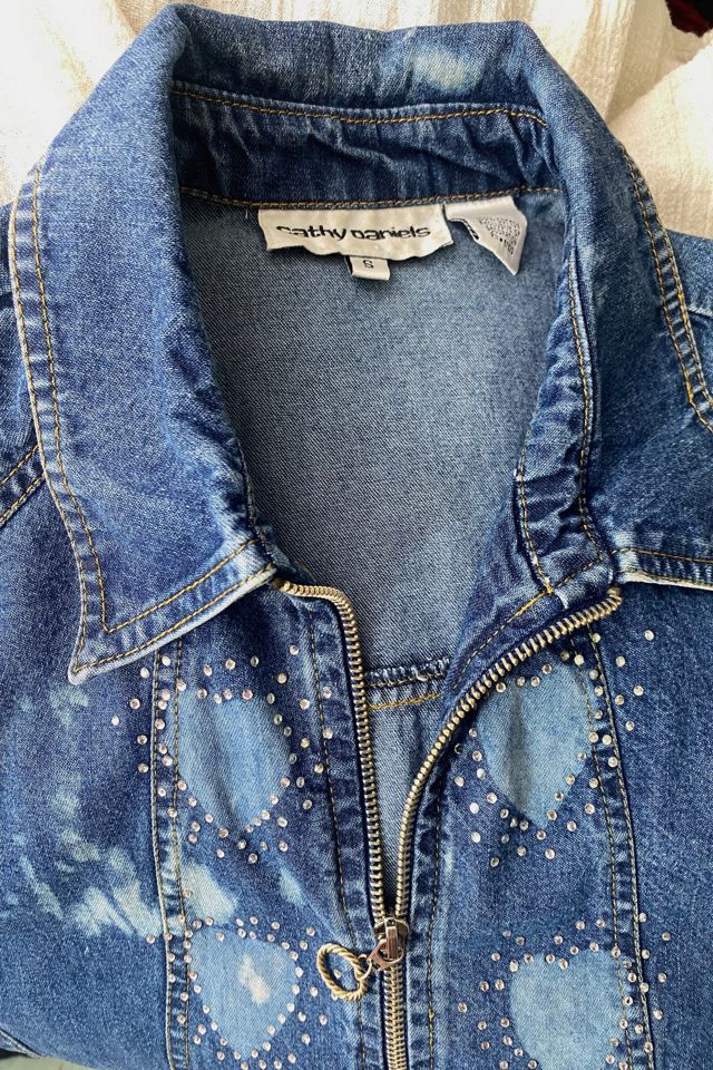 Y2K Bleach Dyed Denim Jacket Selected By Ritual Vintage #3