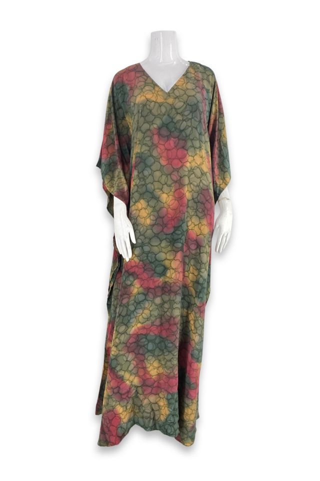 Vintage Floral Flowing Silk Dress, Authentic & Vintage