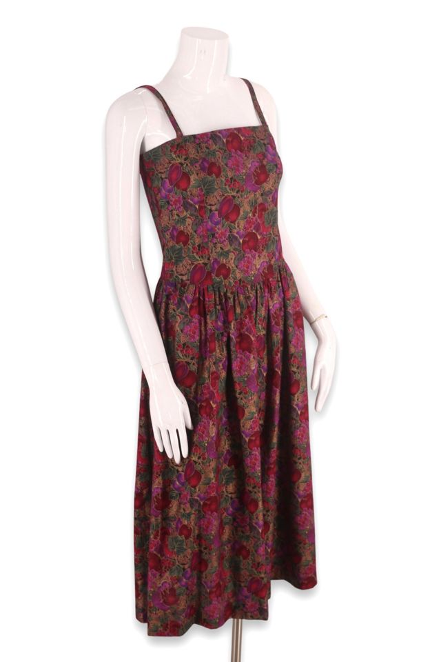 1980s Paisley Fruit Print Sun Dress Selected By Ritual Vintage #1