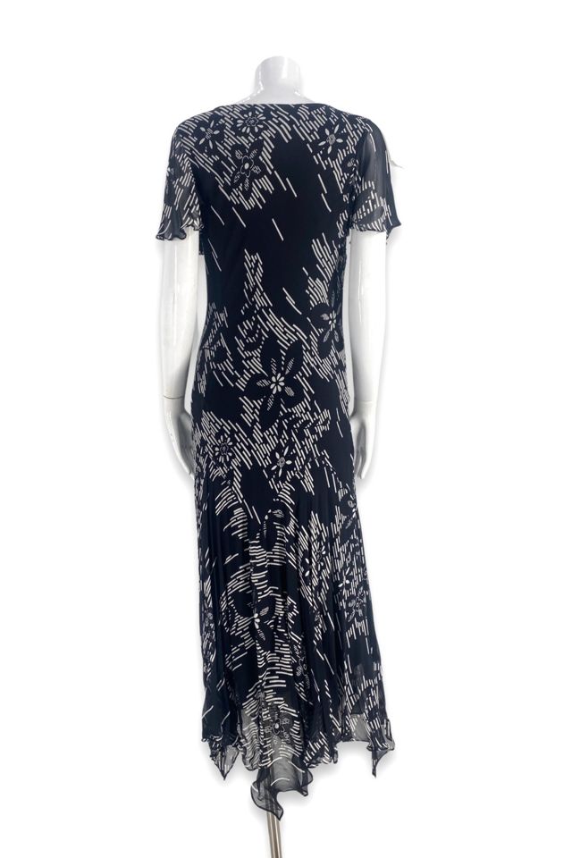 1990s Chiffon Bias Cut Party Dress Selected By Ritual Vintage #2