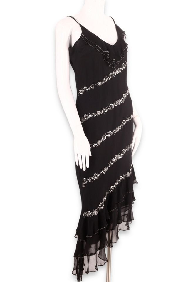 Y2K Silk Chiffon Bias Cut Slip Dress Selected By Ritual Vintage #1