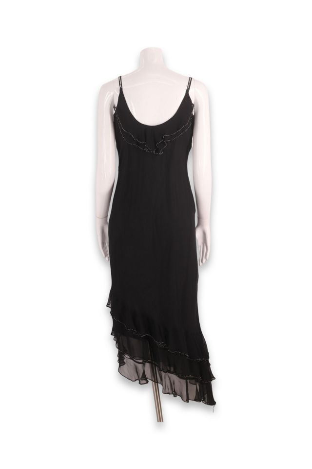 Y2K Silk Chiffon Bias Cut Slip Dress Selected By Ritual Vintage