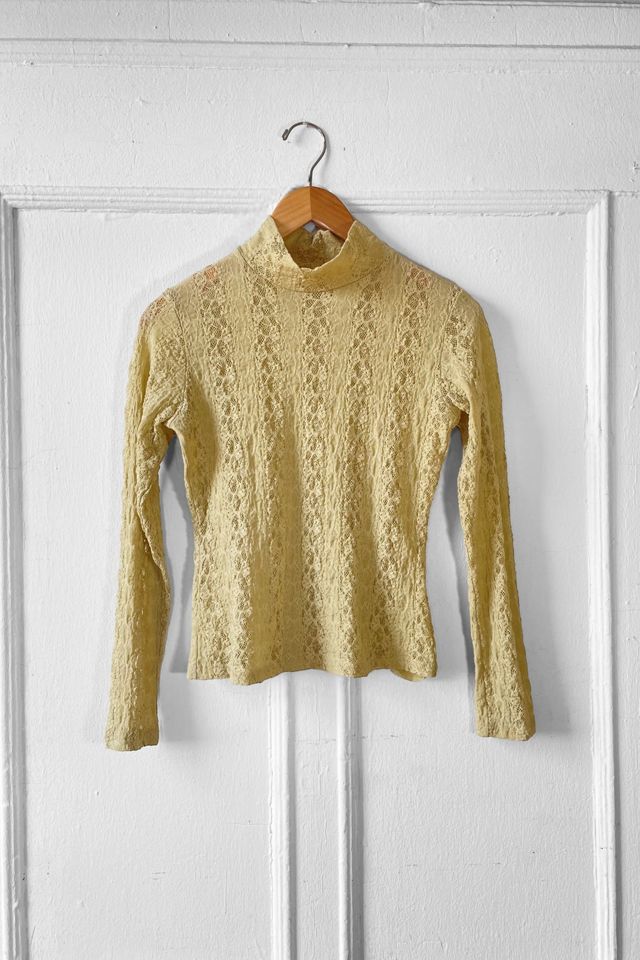 Free people sweet memories lace turtleneck best sale