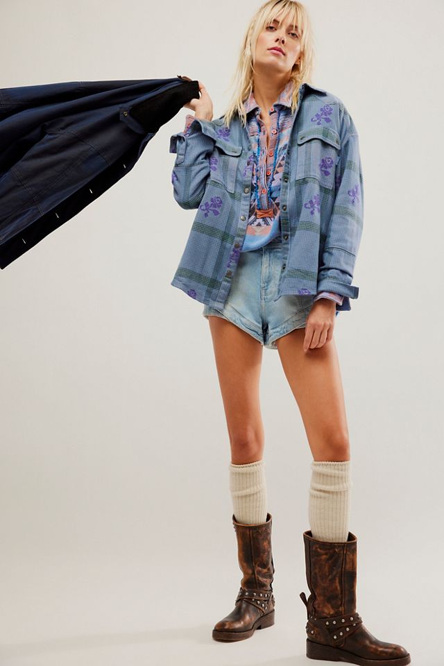 We The Free Visby Plaid Top #2