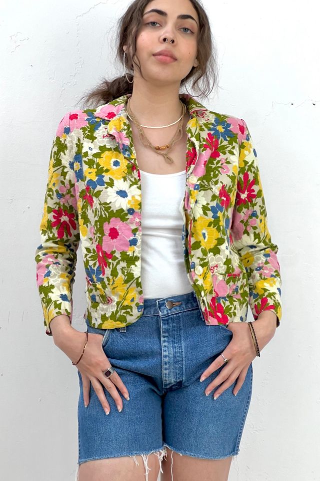 Vintage cheap floral blazer