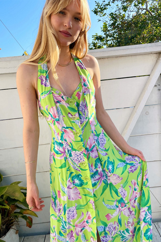 90s Karen Alexander Tropical Dress Selected by Madly Vintage Free People