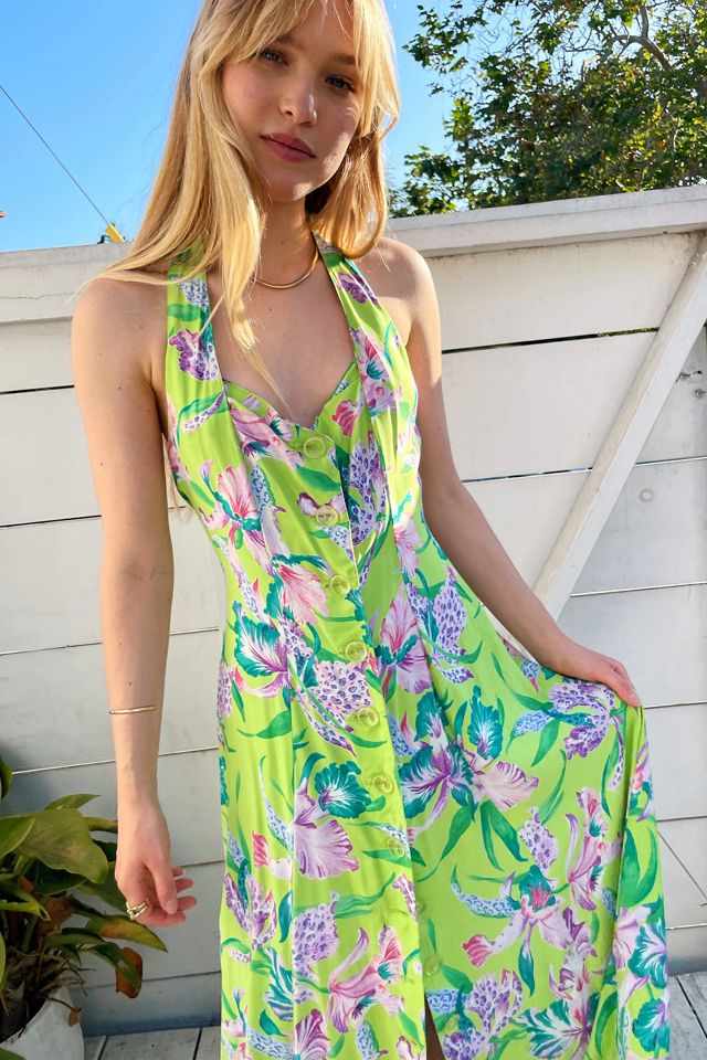 90s Karen Alexander Tropical Dress Selected by Madly Vintage