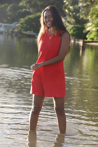 Elliot Romper by free-est at Free People in Red, Size: S