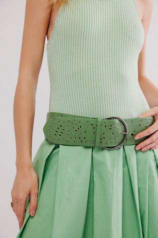 Laurel Hip Belt by FP Collection at Free People in Eucalyptus, Size: M/L