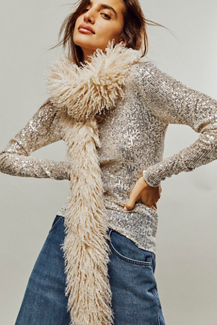 Free People Bianca Faux Fur Boa Scarf