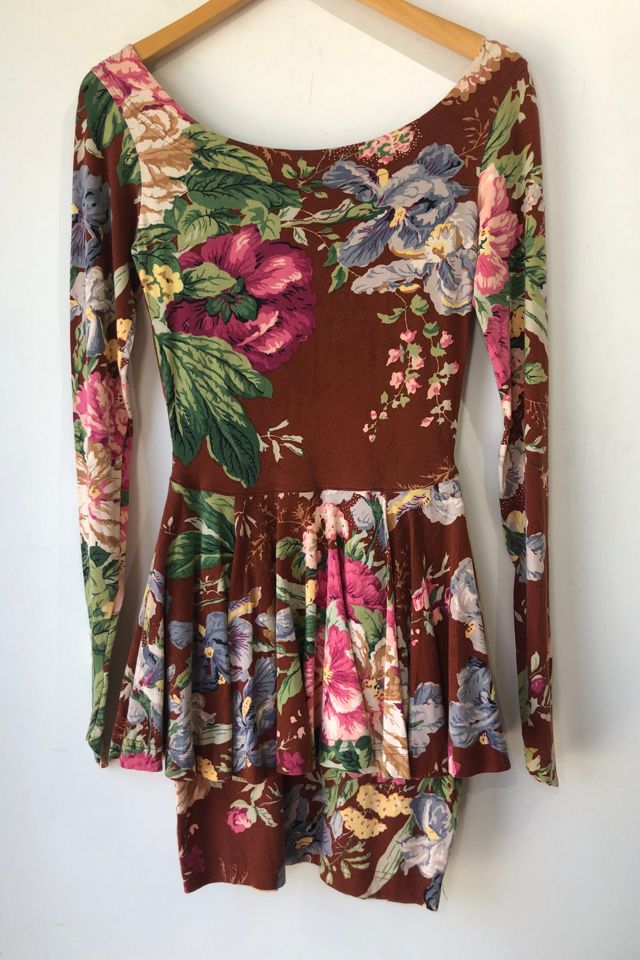 Vintage Betsey Johnson Punk Floral Dress Selected by The Curatorial Dept. #1